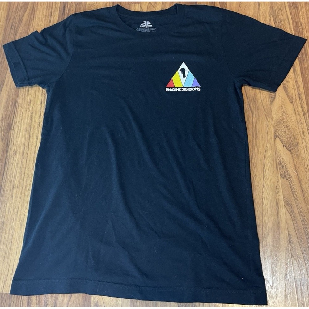 Imagine Dragons Evolve Tour 2018 Concert T-Shirt Mens Small Black Tri-Blend Logo